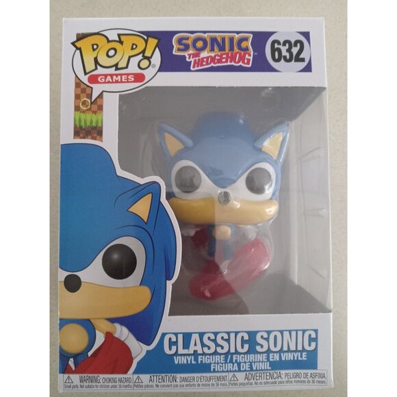 Funko Pop Sonic The Hedgehog Classic Sonic # 632 Vinyl Figure - Picture 1 of 7